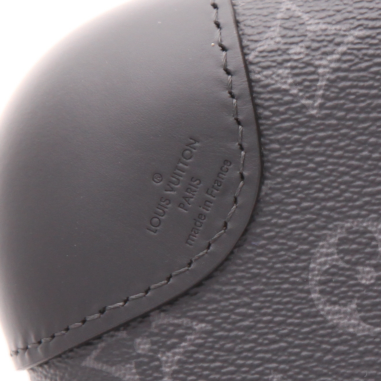 Valise rigide Louis Vuitton  Horizon 55 en toile monogram enduite grise et noire - Detail D2