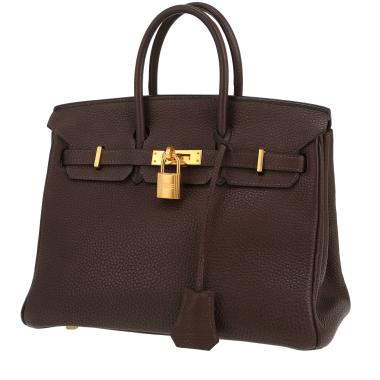 Hermès  Birkin 25 cm handbag  in brown togo leather