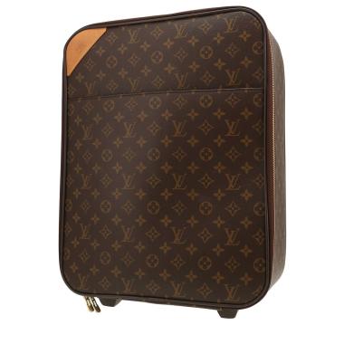 Louis Vuitton  Pegase rigid suitcase  in brown monogram canvas  and natural leather