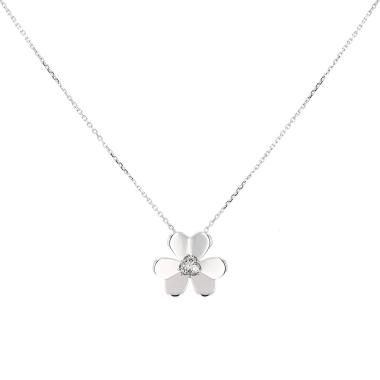 Ciondolo Van Cleef & Arpels Frivole modello grande in oro bianco e diamanti