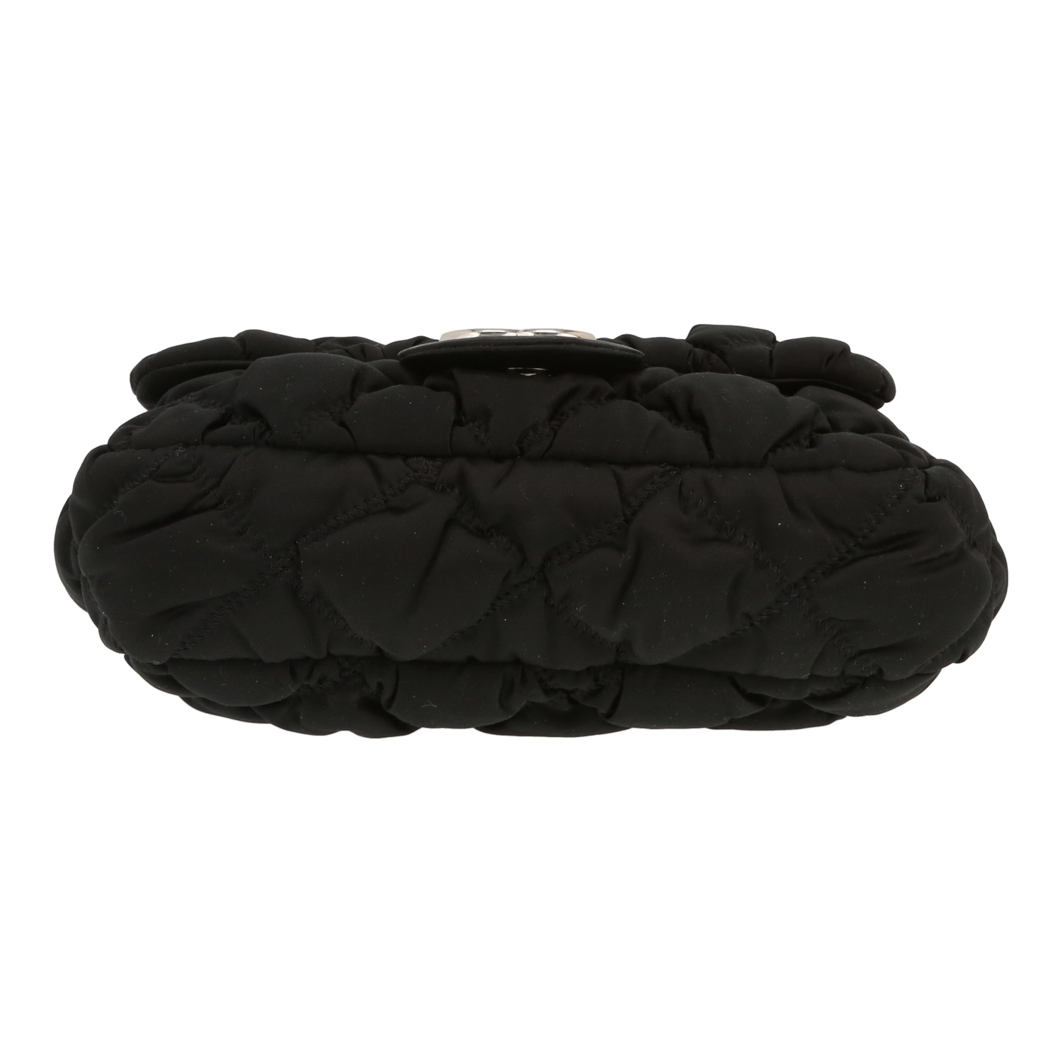 Chanel   shoulder bag  in black canvas - Detail D1