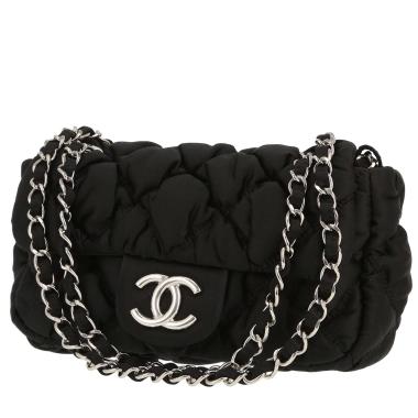 Bolso bandolera Chanel   en lona negra