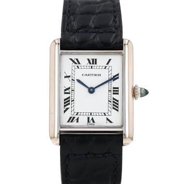 Reloj Cartier Tank Louis Cartier de oro blanco Circa 2000