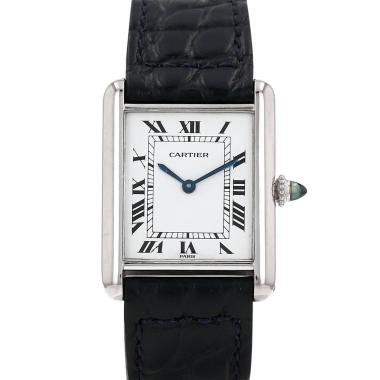 Reloj Cartier Tank Louis Cartier modelo pequeño  de oro blanco Ref: Cartier - 78086  Circa 2000