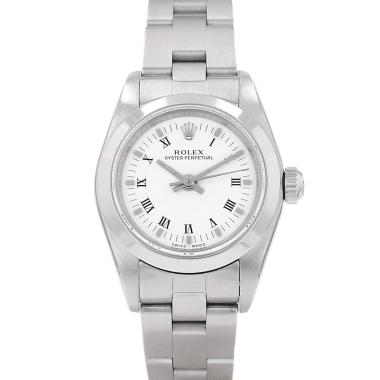 Montre Rolex Oyster Perpetual en acier Ref: Rolex - 76080  Vers 1998