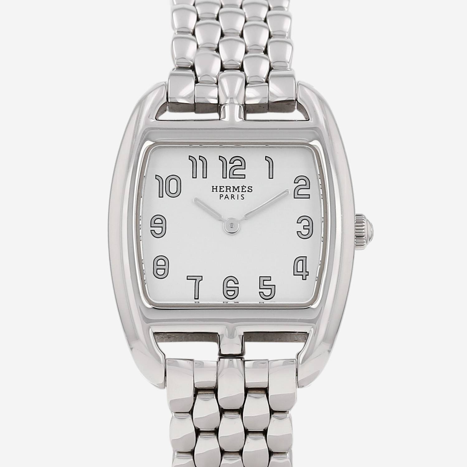 Orologio Hermès Cape Cod Tonneau in acciaio Ref: Hermès - CT1.210  Circa 2010