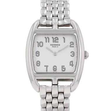 Hermès Cape Cod Tonneau  in stainless steel Ref: Hermès - CT1.210  Circa 2010