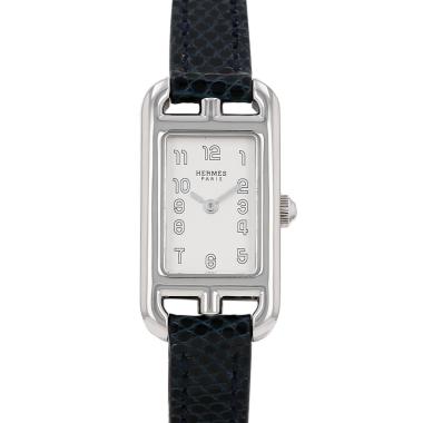 Montre Hermès Nantucket petit modèle  en acier Ref: Hermès - NA2.110  Vers 2010