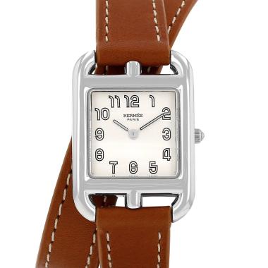 Orologio Hermès Cape Cod in pelle marrone Ref: Hermes - CC1.210  Circa 2000