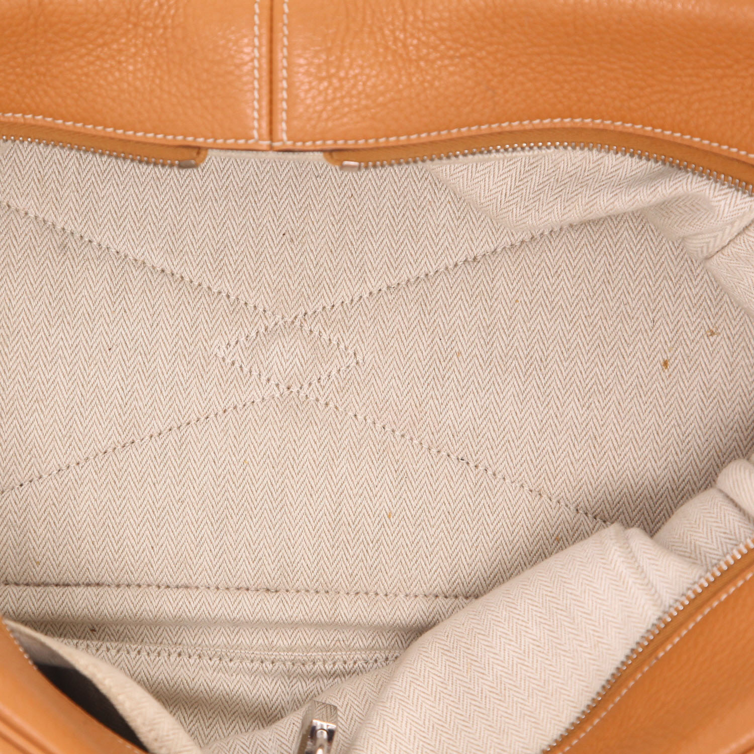 Borsa Hermès  Victoria in pelle togo gold - Detail D3