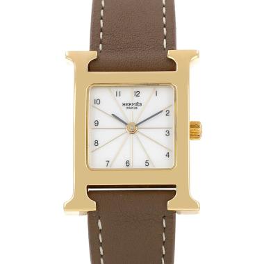 Orologio Hermès Heure H in oro placcato e acciaio Ref: Hermès - RS1.201  Circa 2000