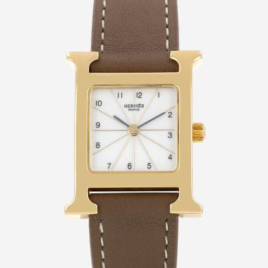 Hermès Heure H  in gold plated and stainless steel Ref: Hermès - RS1.201  Circa 2000