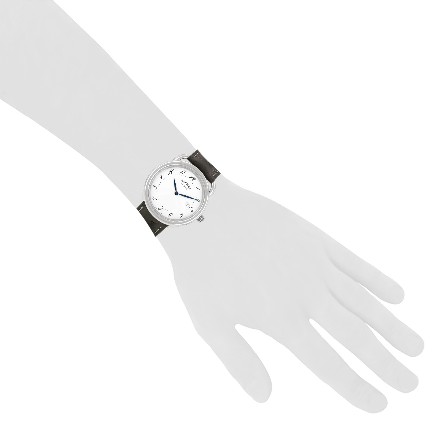 Reloj Hermès Arceau de acero Ref: Hermès - AR5.710 a  Circa 2010 - Detail D1