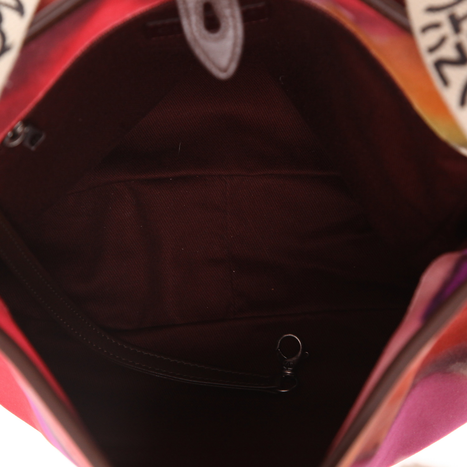 Borsa a tracolla Chanel  Editions Limitées in tela multicolore e pelle marrone - Detail D3