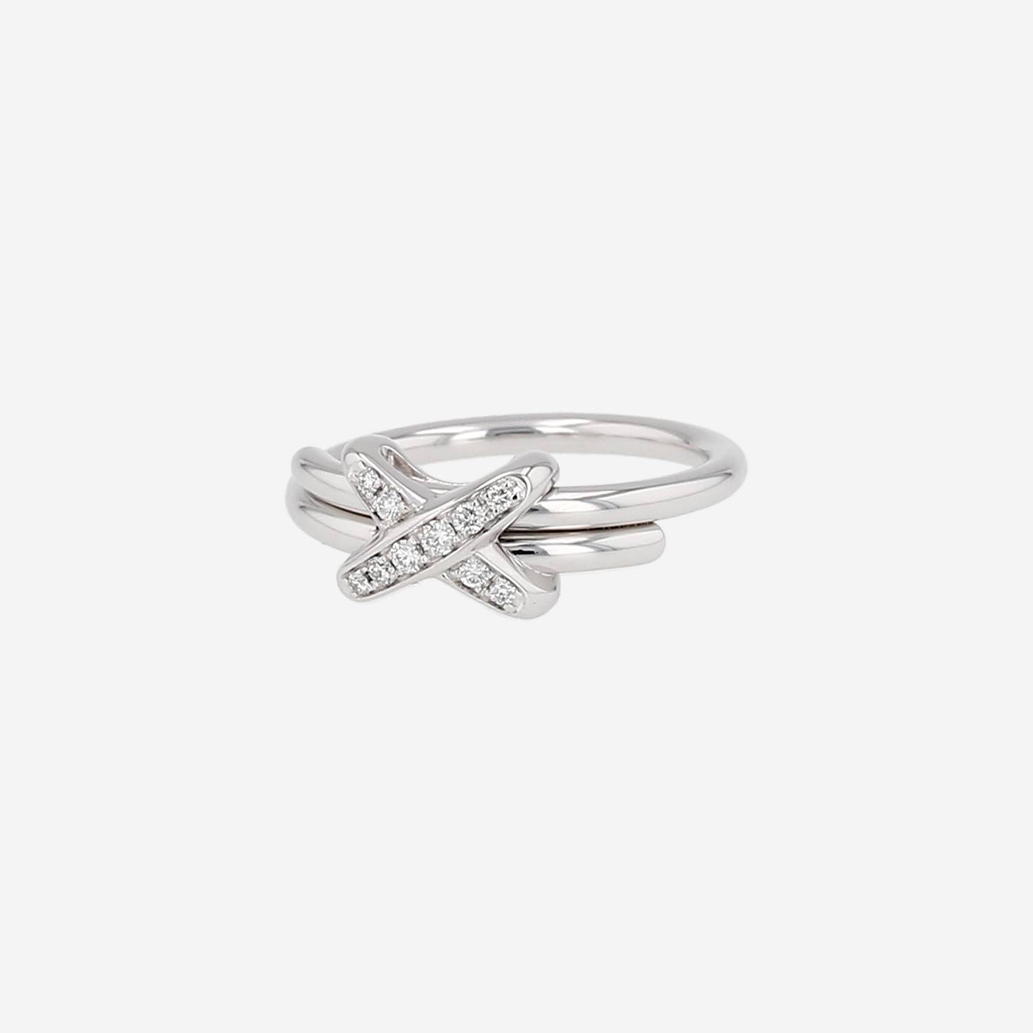 Chaumet Jeux de Liens ring in white gold and diamonds