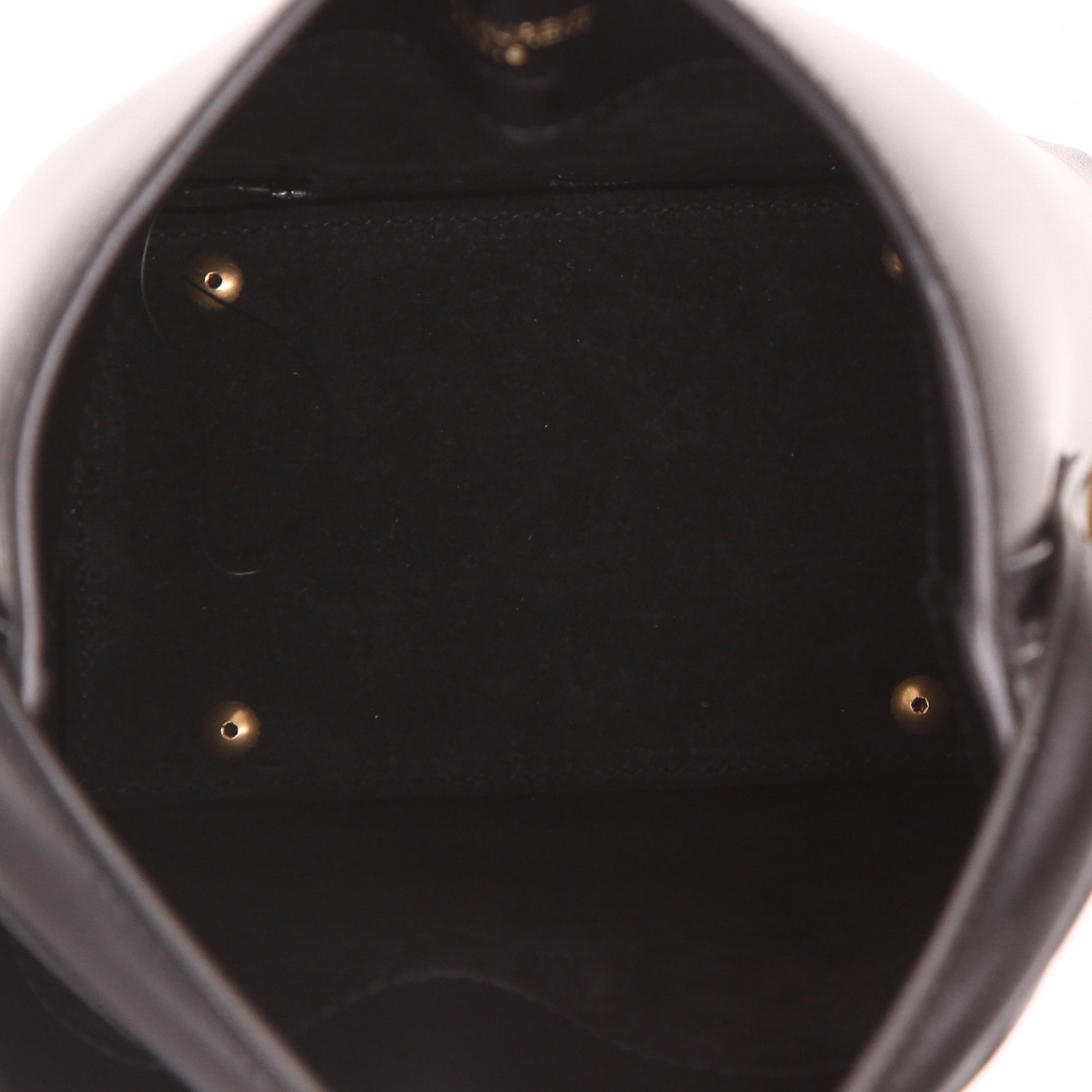 Sac bandoulière Saint Laurent  Le 37 mini  en cuir noir - Detail D3