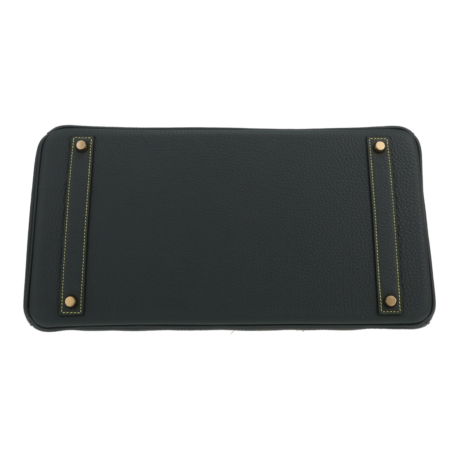 Sac à main Hermès  Birkin 40 cm en cuir togo Vert Rousseau - Detail D1