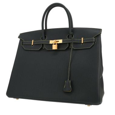 Borsa Hermès  Birkin 40 cm in pelle togo Vert Rousseau