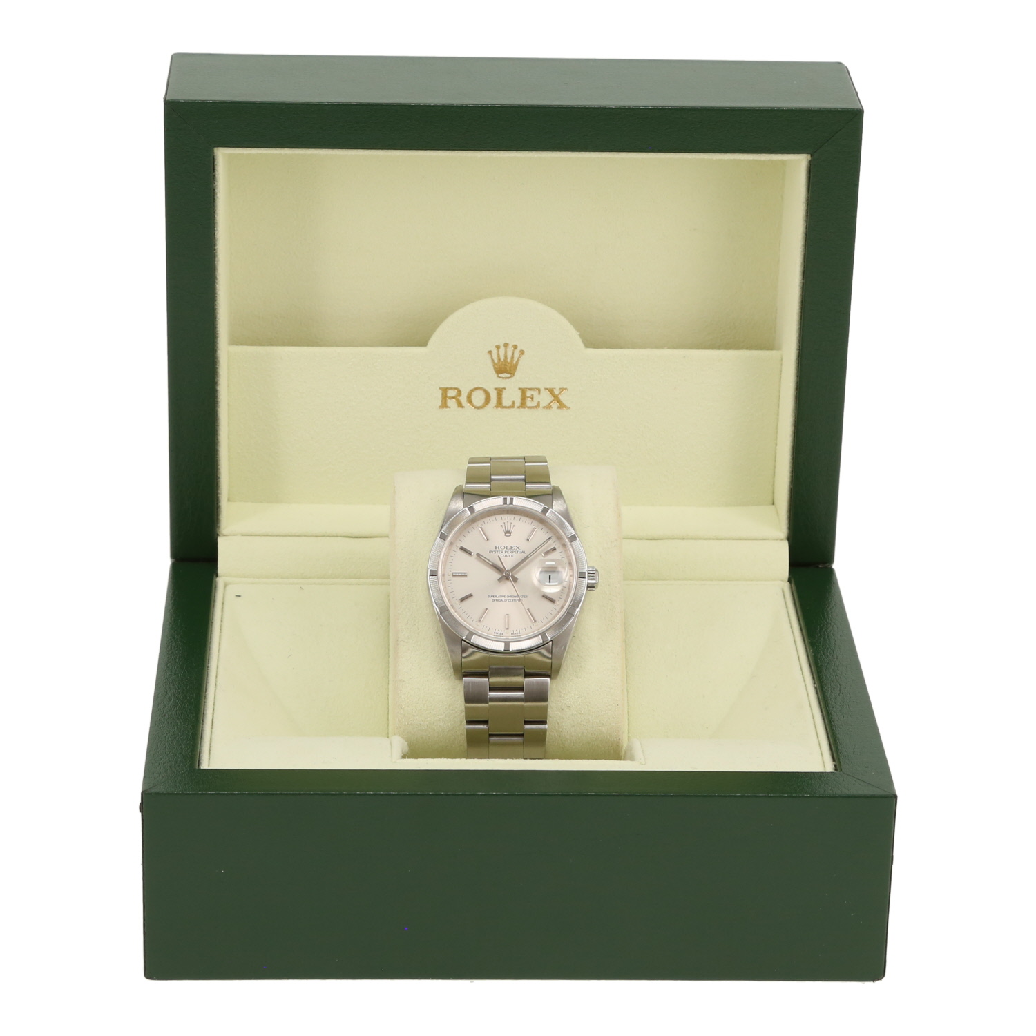 Montre Rolex Oyster Perpetual Date en acier Ref: Rolex - 15210  Vers 2002
