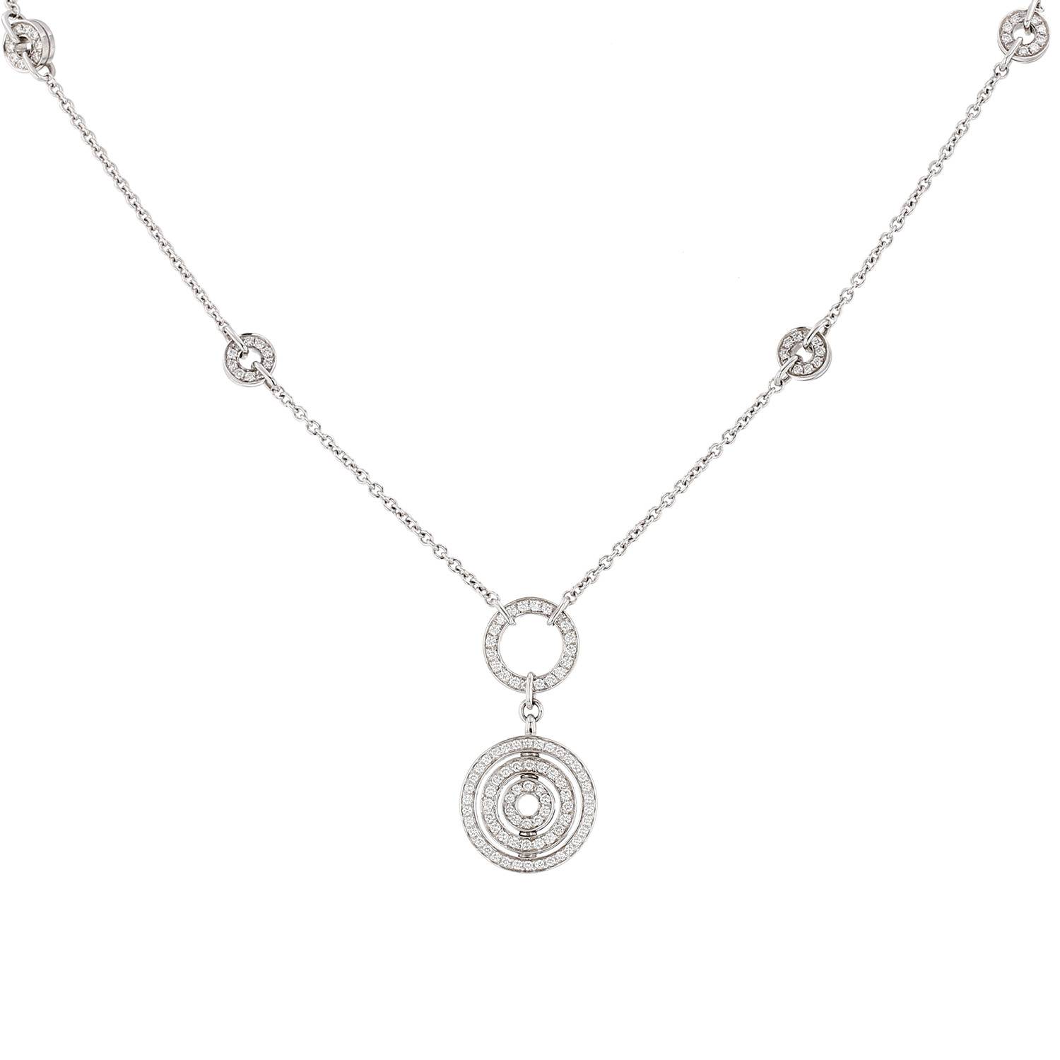 Collier Bulgari Astrale en or blanc et diamants