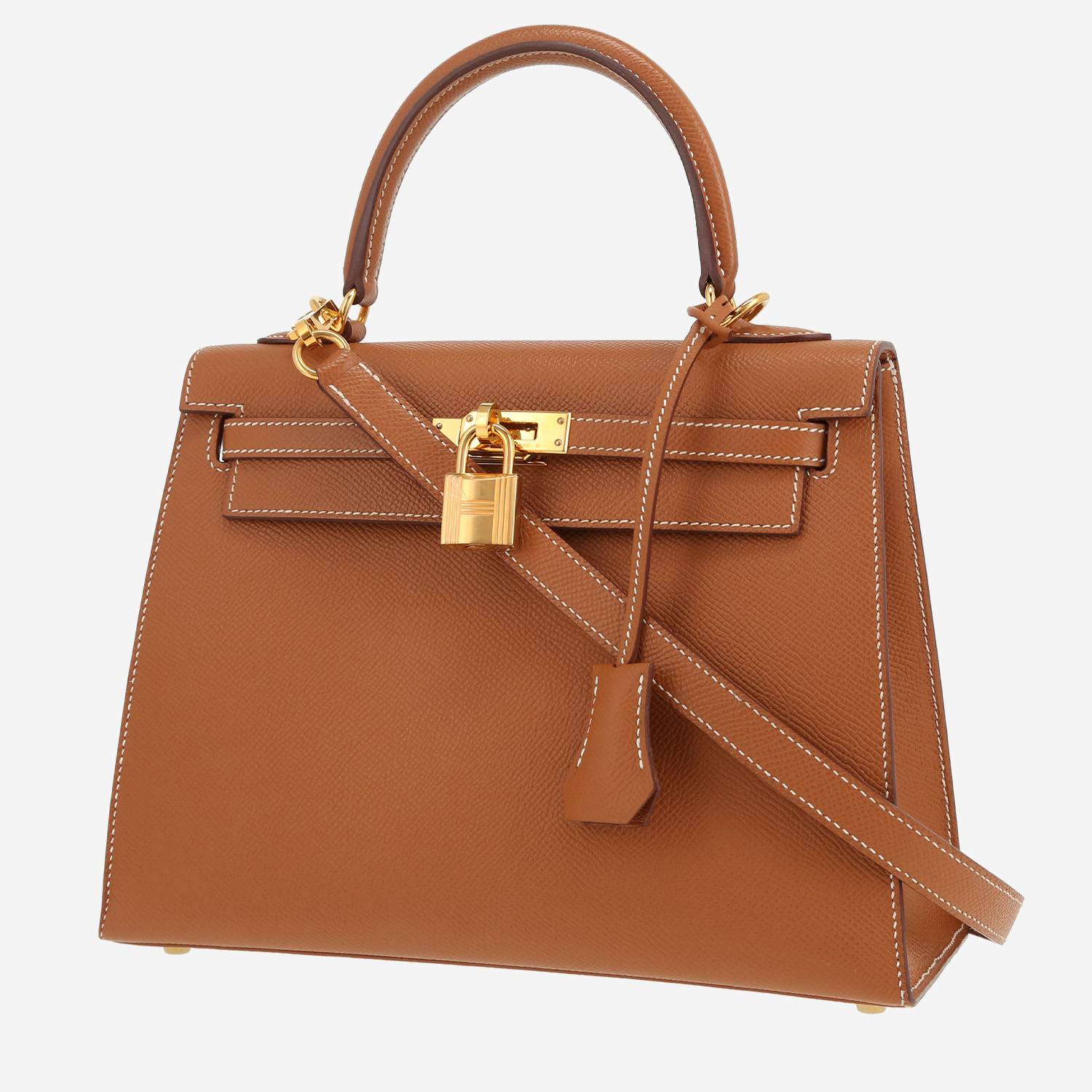 Borsa Hermès  Kelly 25 cm in pelle Epsom gold