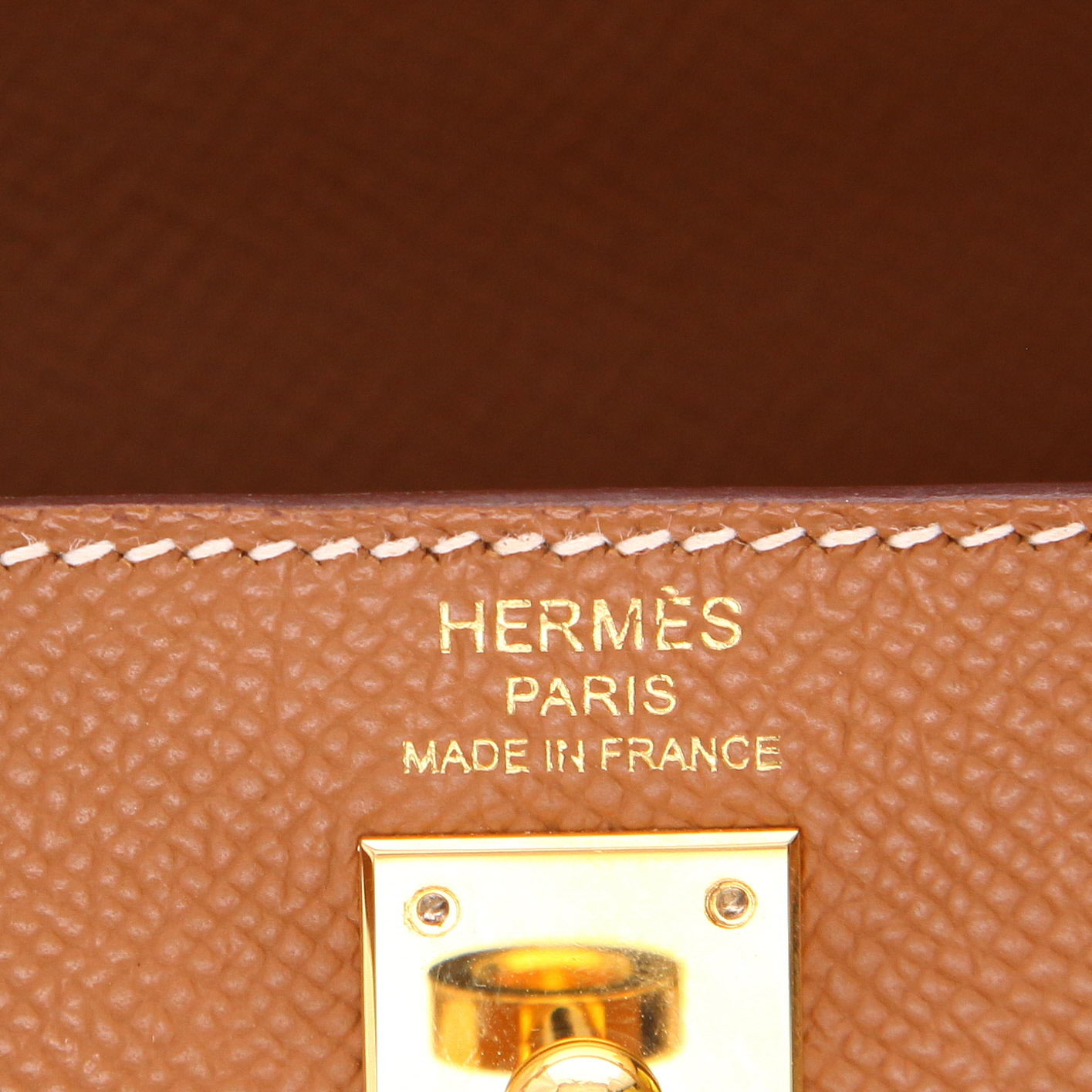 Borsa Hermès  Kelly 25 cm in pelle Epsom gold - Detail D2