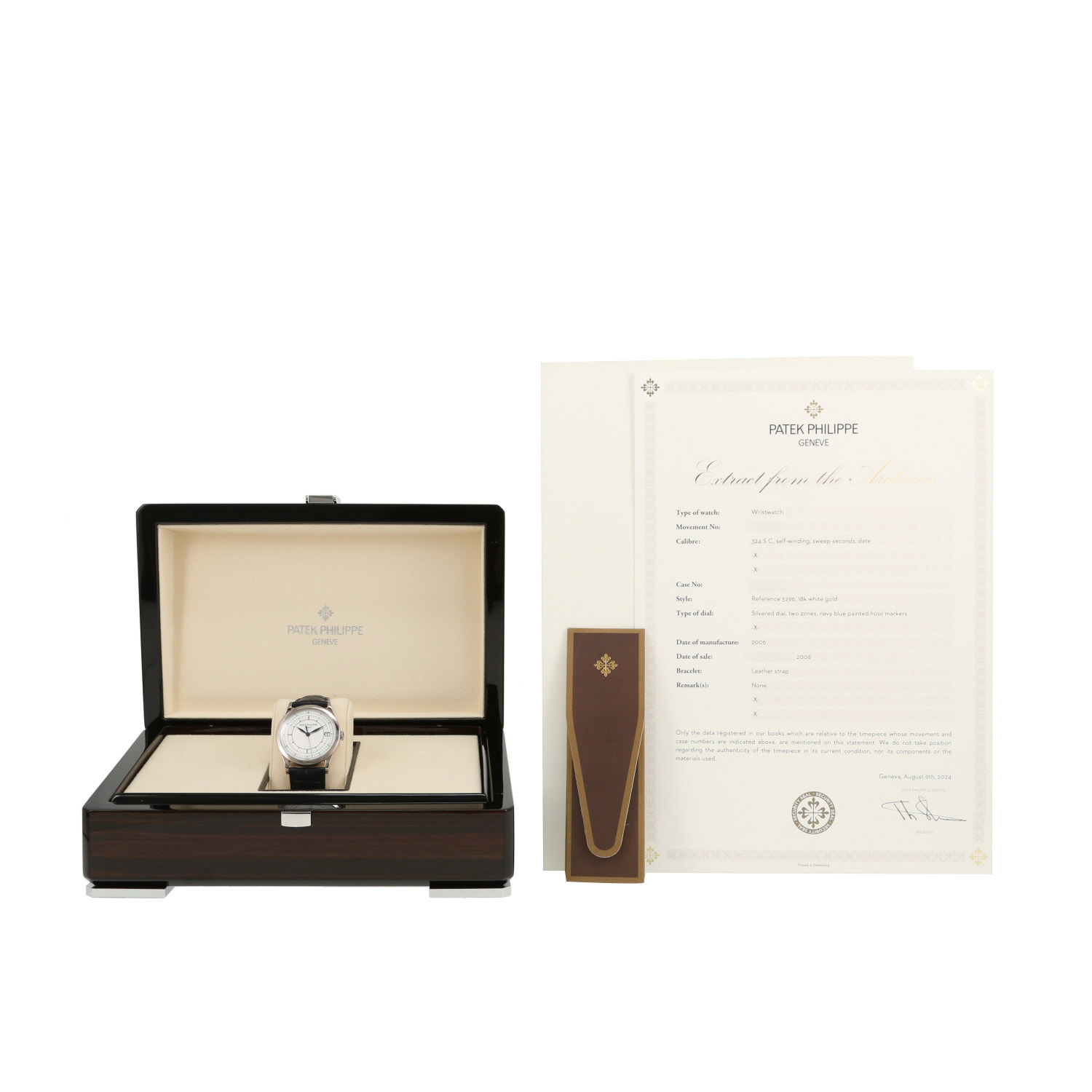 Patek Philippe Calatrava  in white gold Ref: Patek Philippe - 5296  Circa 2006