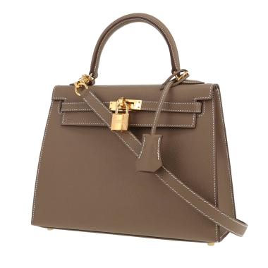 Hermès  Kelly 25 cm handbag  in etoupe epsom leather
