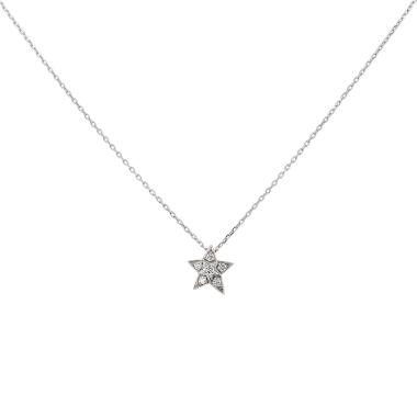 Collar Chanel Comète Géode modelo pequeño de oro blanco y diamantes