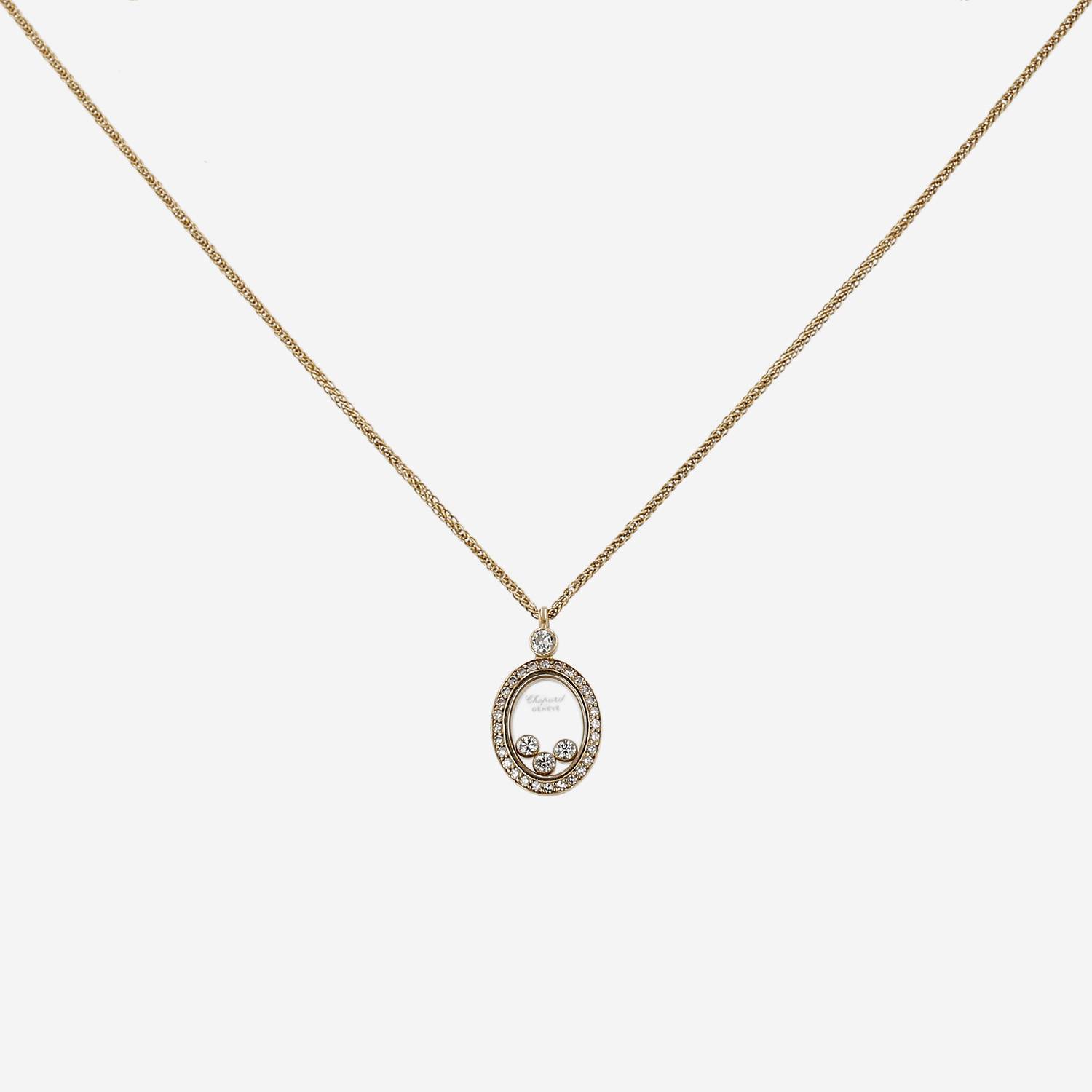 Chopard Happy Diamonds pendant in yellow gold and diamonds