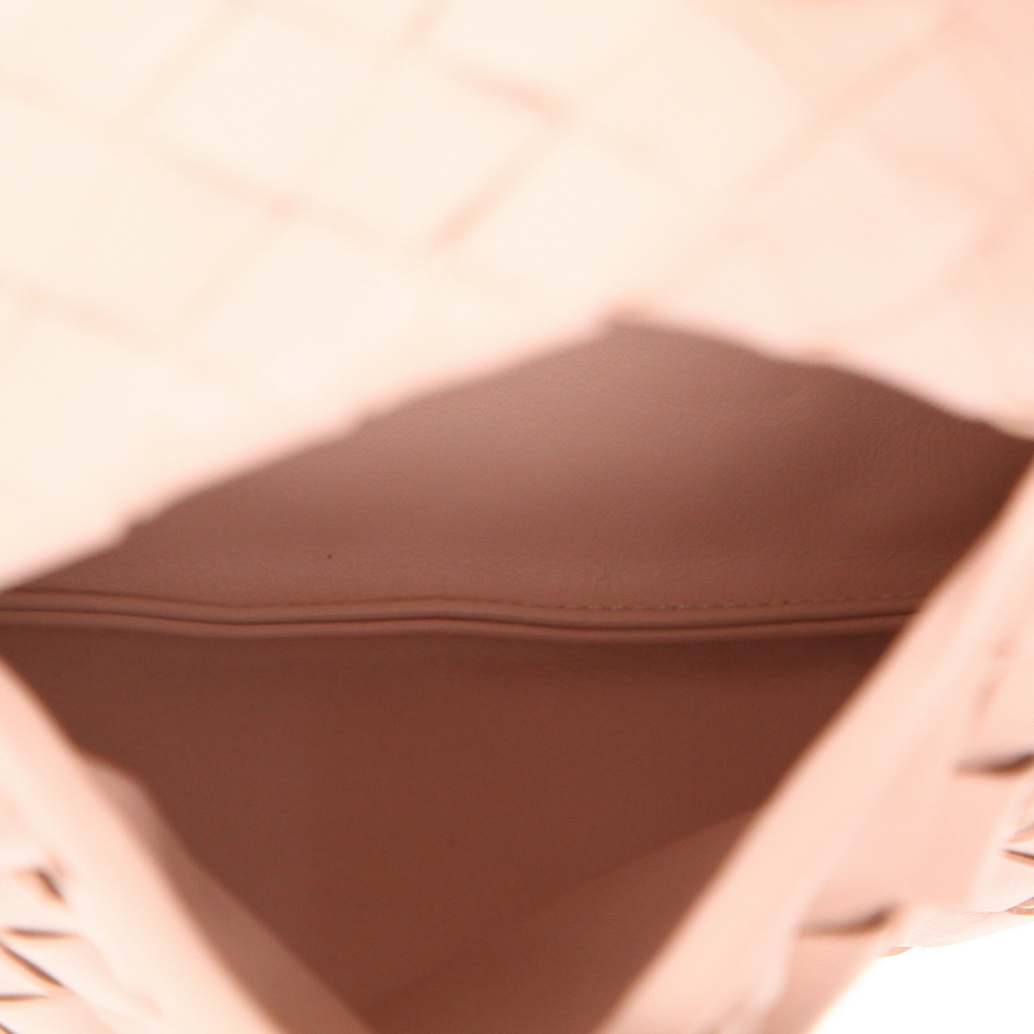 Bottega Veneta  Mini sac Hop shoulder bag  in pink intrecciato leather - Detail D3
