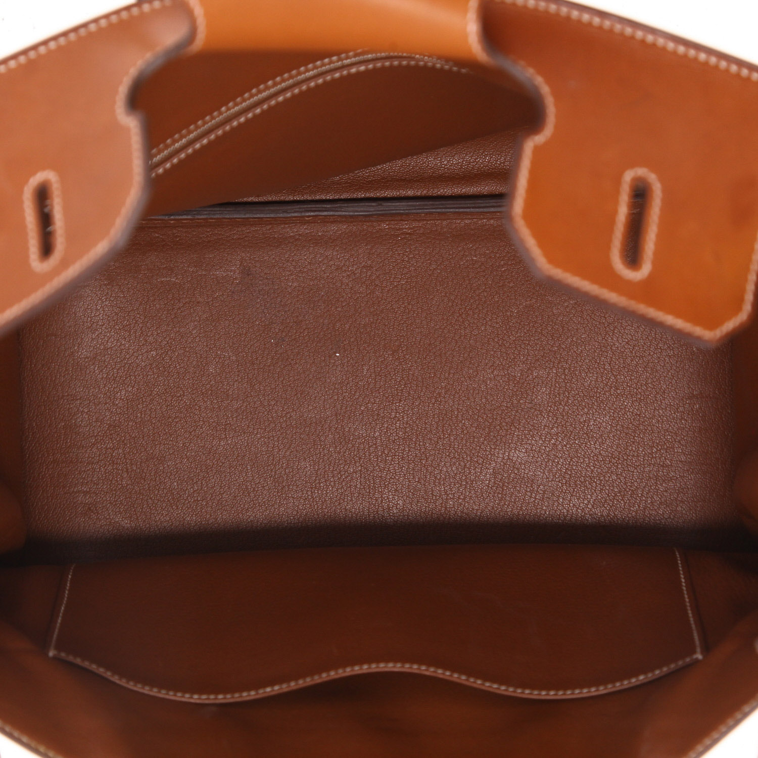 Borsa Hermès  Birkin 35 cm in pelle Barenia terra di Siena bruciata - Detail D3