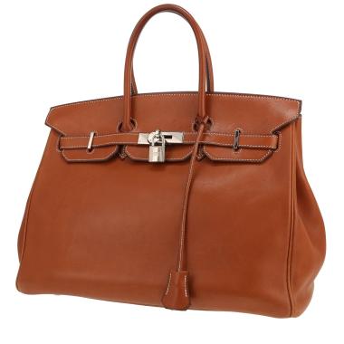 Borsa Hermès  Birkin 35 cm in pelle Barenia terra di Siena bruciata