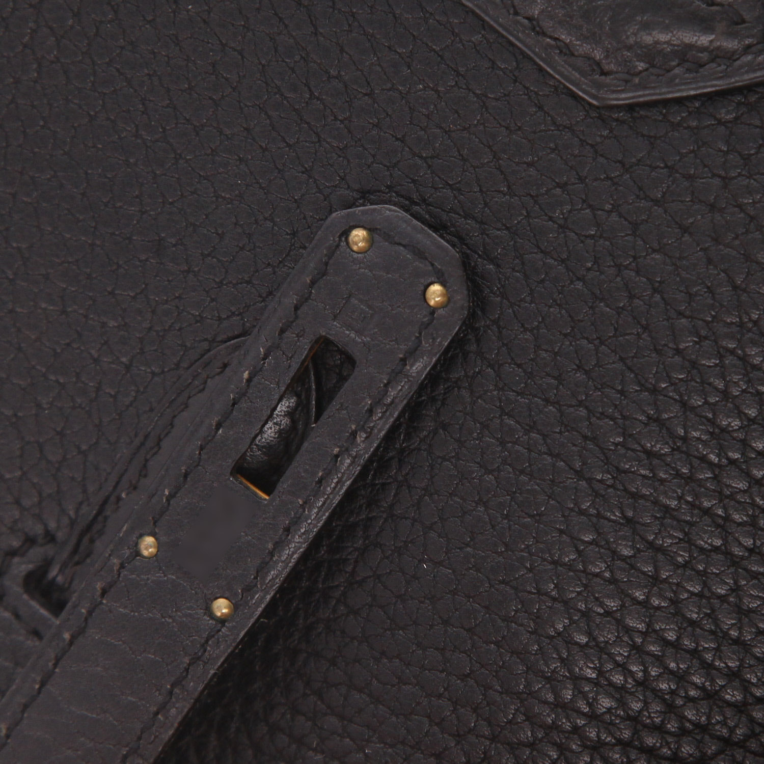 Hermès  Birkin 35 cm handbag  in black togo leather - Detail D4