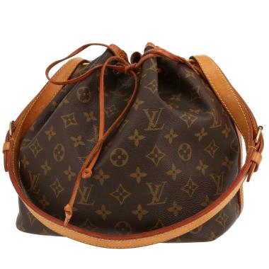 Louis Vuitton  Noé handbag  in brown monogram canvas  and natural leather