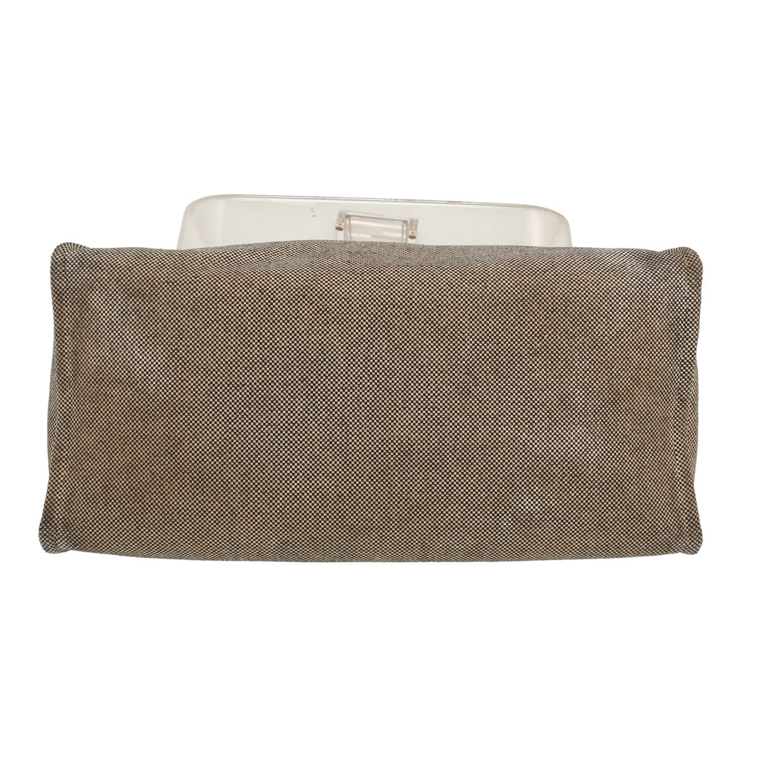 Sac cabas Fendi   en toile beige - Detail D1