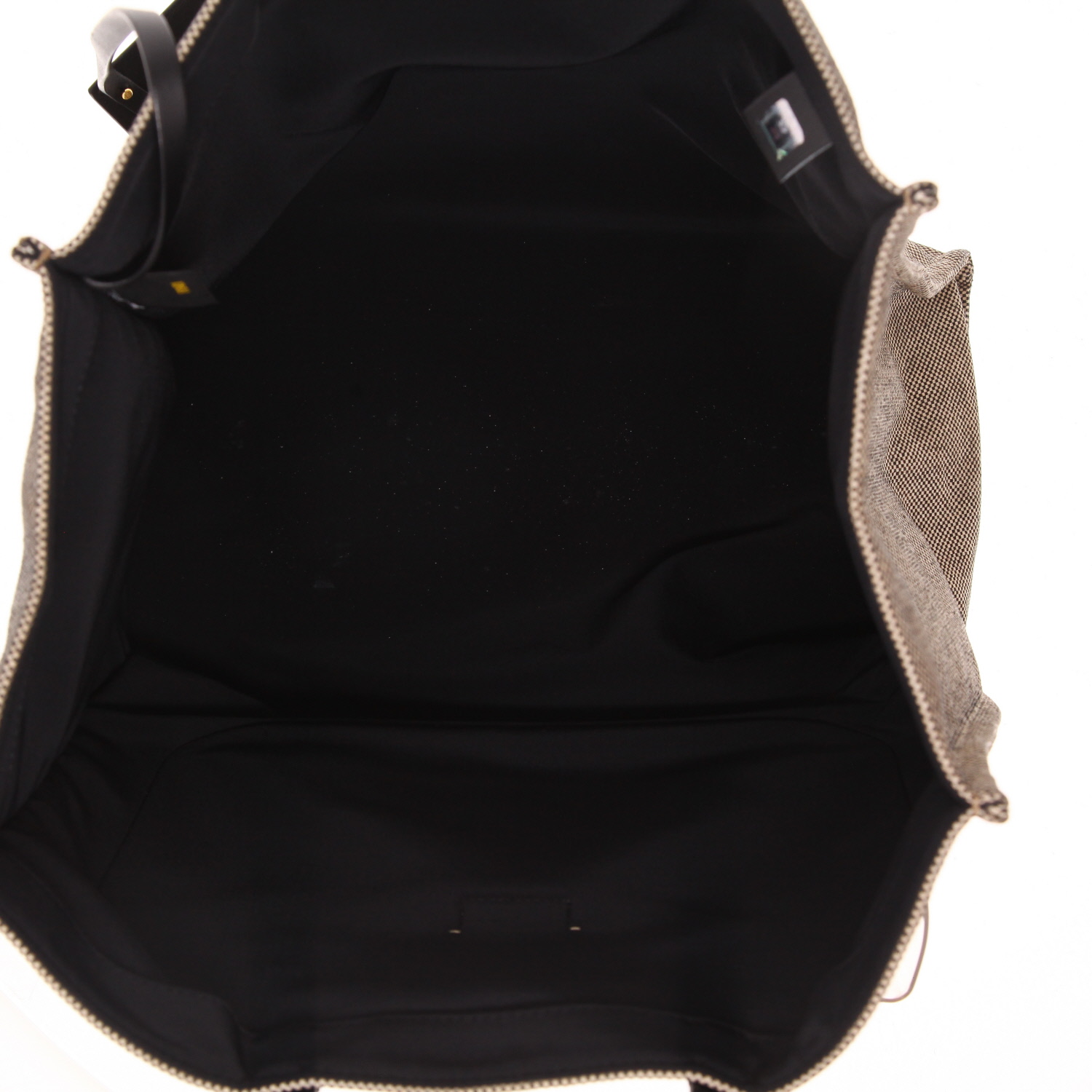 Sac cabas Fendi   en toile beige - Detail D3