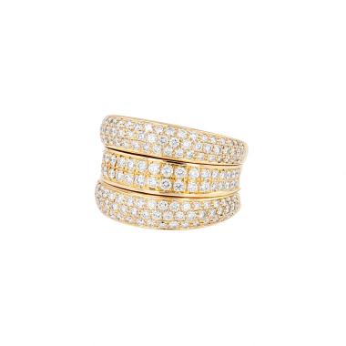 Bague Chopard La Strada en or jaune et diamants