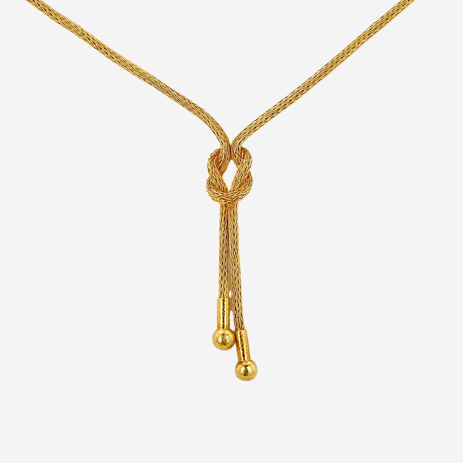 Collana Lalaounis Hercules Knot in oro giallo