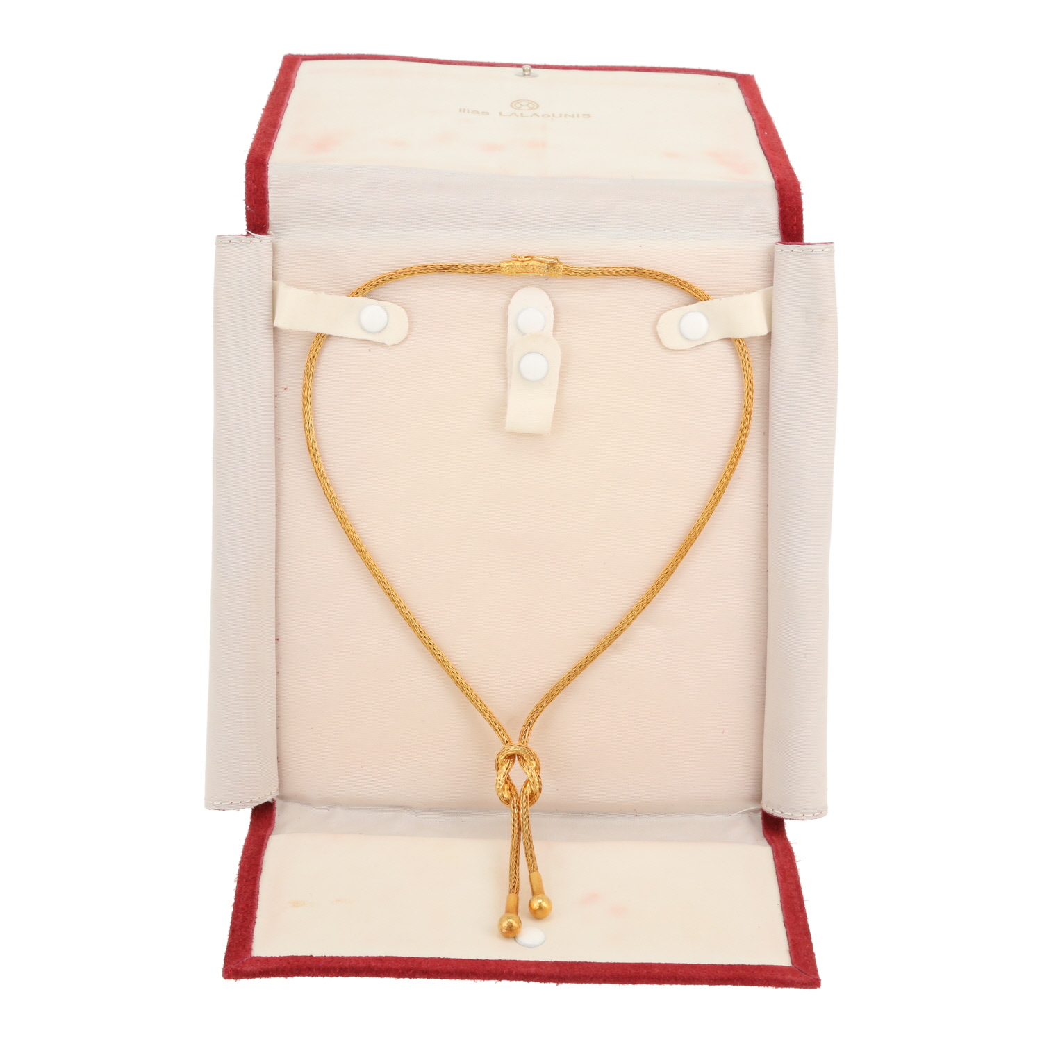 Collar Lalaounis Hercules Knot de oro amarillo - Detail D2