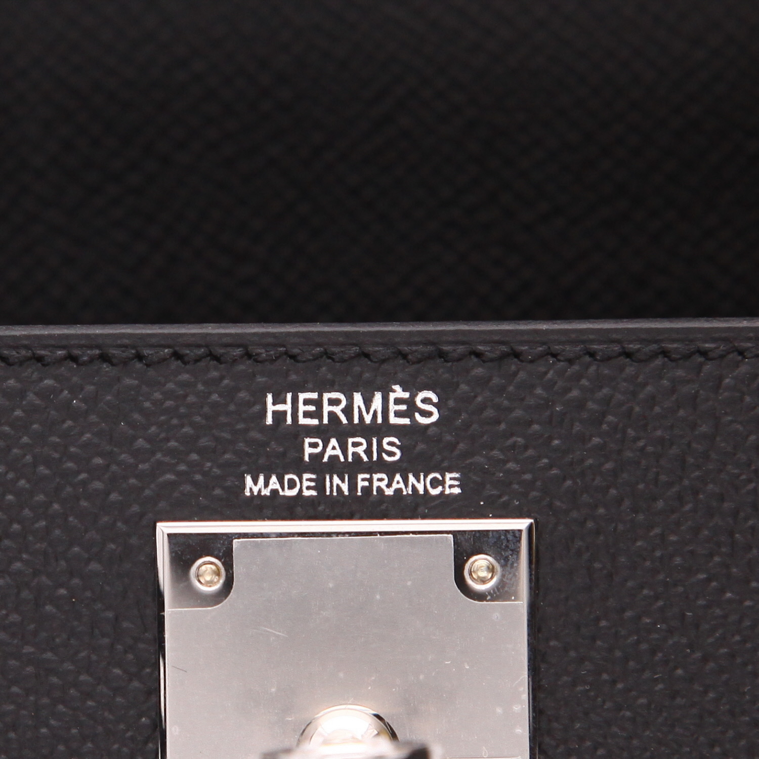 Borsa Hermès  Kelly 28 cm in pelle Epsom nera - Detail D2