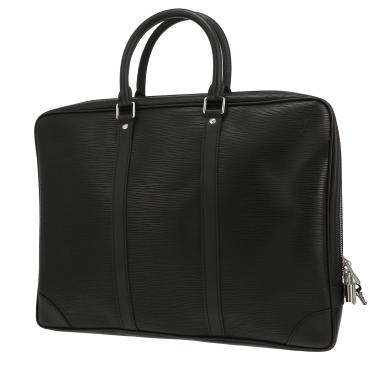 Louis Vuitton   briefcase  in black epi leather