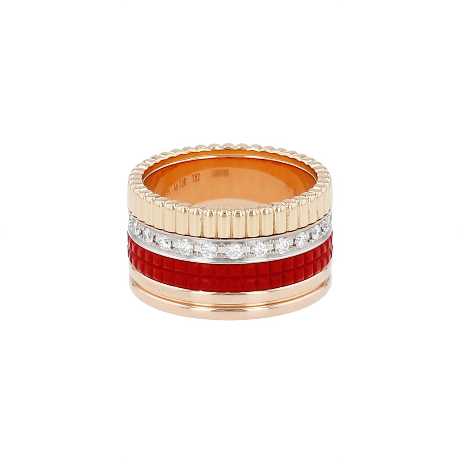 Bague Boucheron Quatre Red Edition 3 ors occasion Bague Boucheron Quatre Red Edition 3 ors occasion