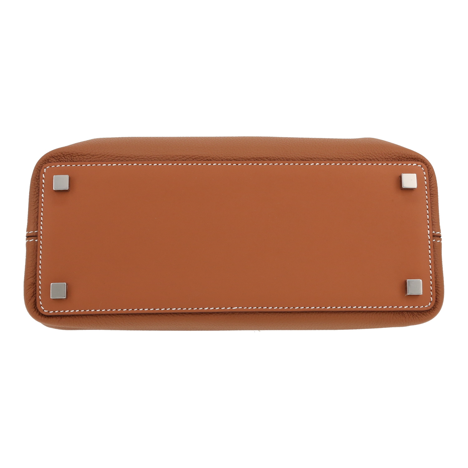 Hermès  Médor handbag  in gold togo leather - Detail D1