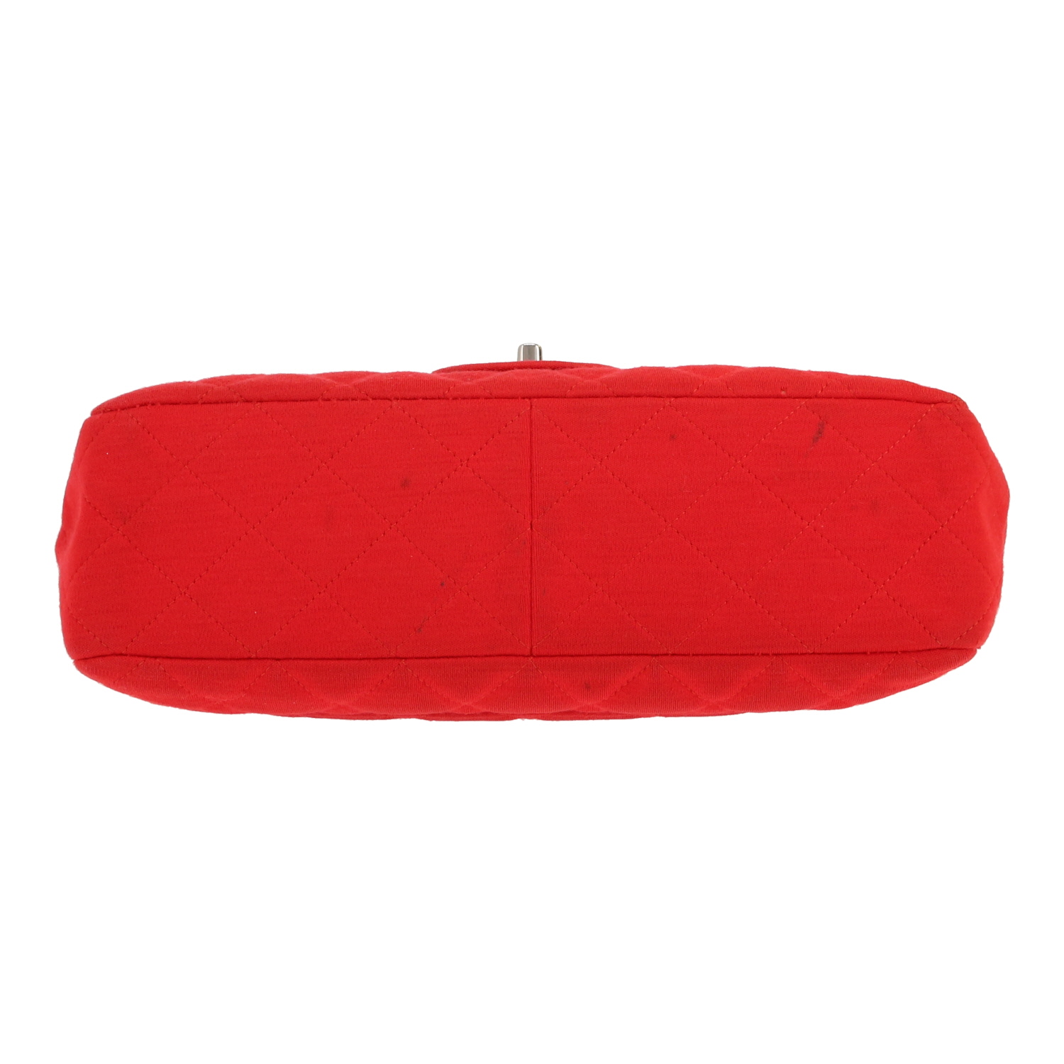 Bolso bandolera Chanel  Timeless Jumbo en tejido jersey rojo - Detail D1