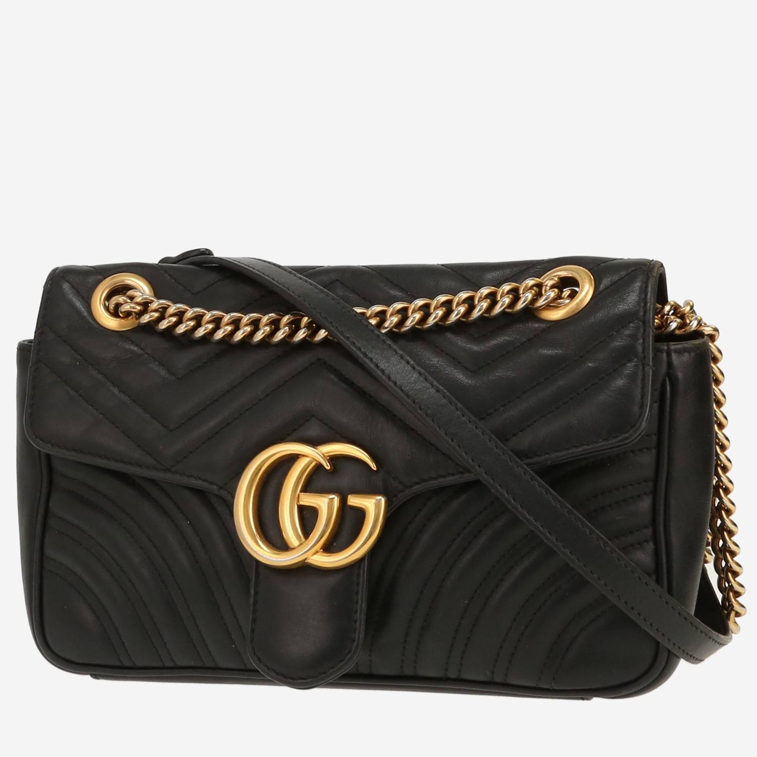 Gucci  GG Marmont shoulder bag  in black quilted leather