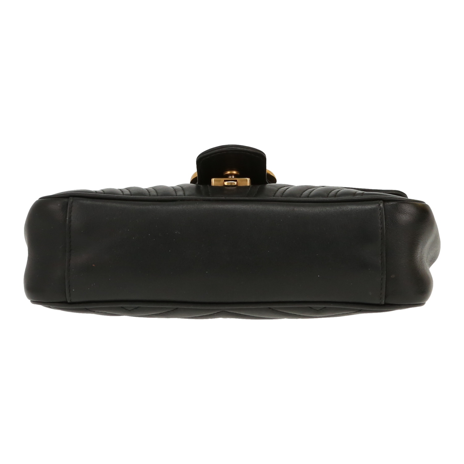 Borsa a tracolla Gucci  GG Marmont in pelle trapuntata nera - Detail D1