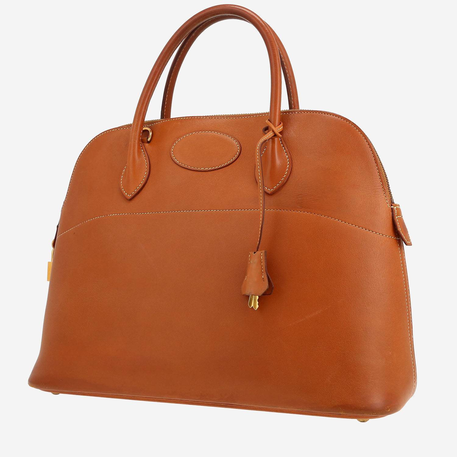 Hermès  Bolide 35 cm handbag  in gold Swift leather