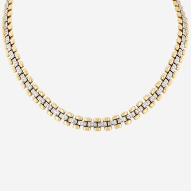 Piaget  necklace in yellow gold, white gold and diamonds