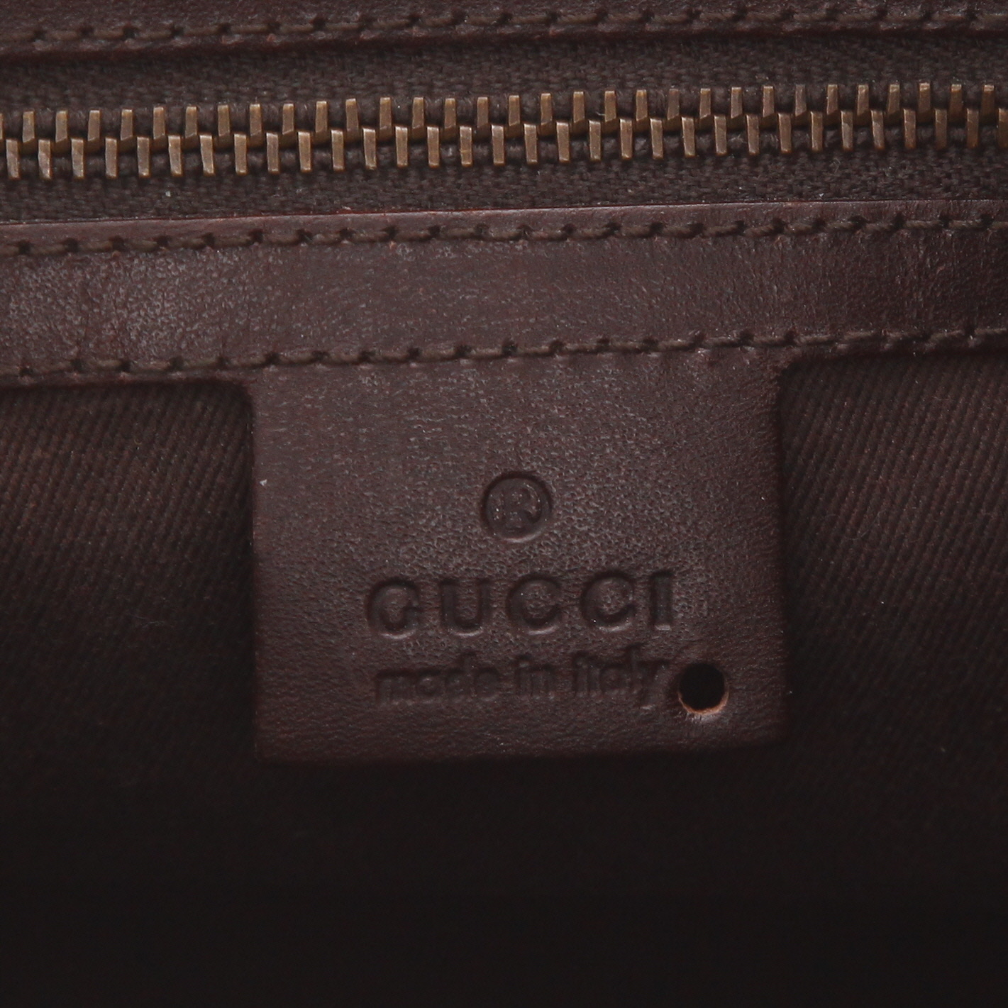 Borsa Gucci   in tela "sûpreme GG" beige e pelle marrone - Detail D2